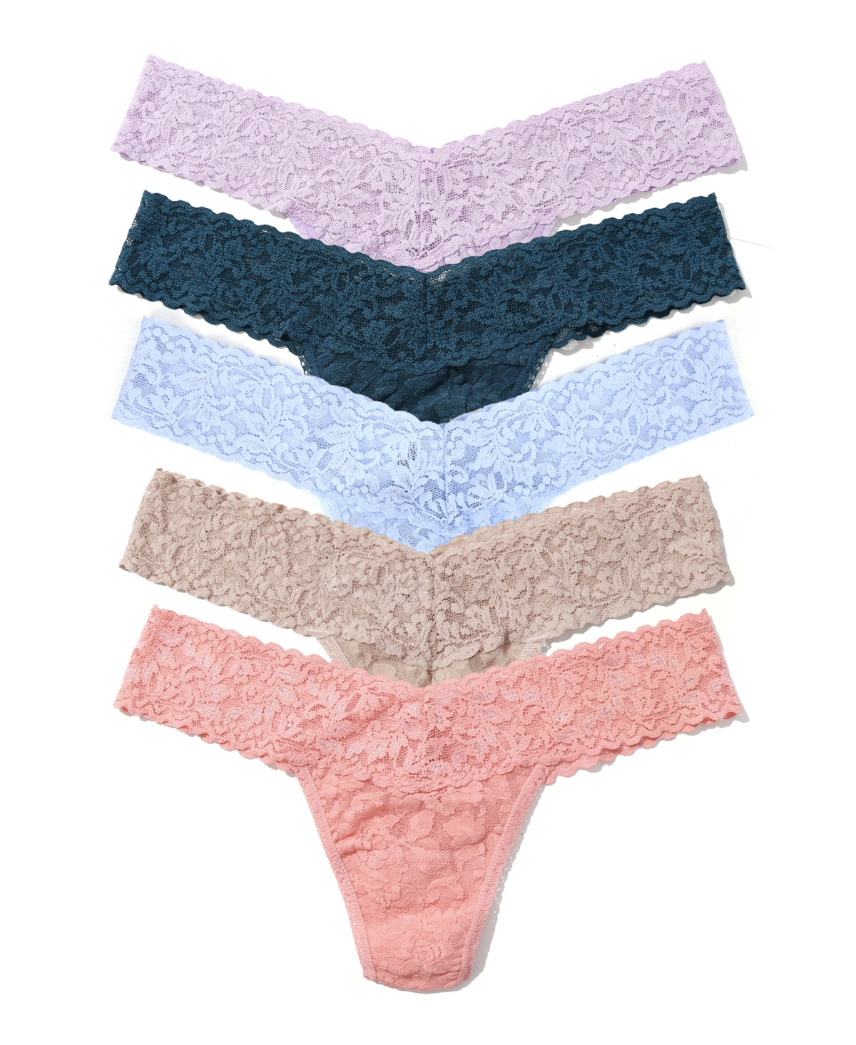 Hanky Panky Women's Signature Lace Low Rise Thong 5 Pack Panty