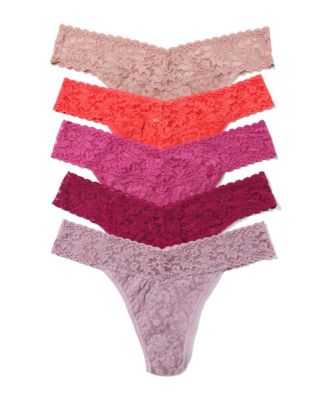 Women's Signature Lace Original Rise Thong 5pack Panty