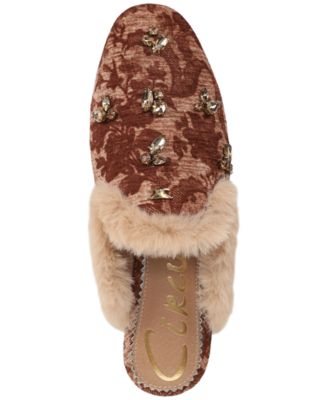 Women's Tillie Embellished Cozy Faux-Shearling Slip-On Clogs