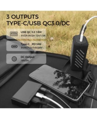 155Wh/42000mAh &amp; 40W Solar Panel  Portable Power Station- Combo