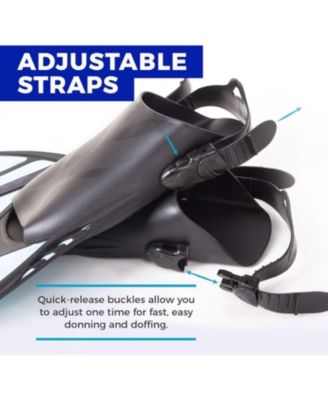 Torpedo Fins and Mesh Gear Bag Snorkeling