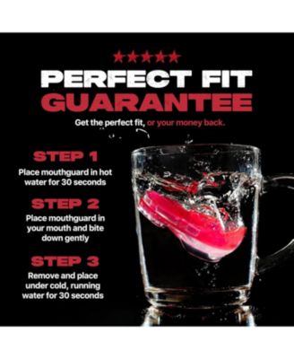 ORTHO Protective Sports Mouth Guard for Braces with Case for Boxing, Basketball, Lacrosse, Football, MMA, Hockey - ICE PINK