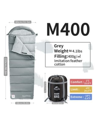 Sleeping Bag for Adults with Hood,33  Lightweight Hollow Cotton Sleeping Bag,3 Seasons Waterproof Spliceable Sleeping Bags