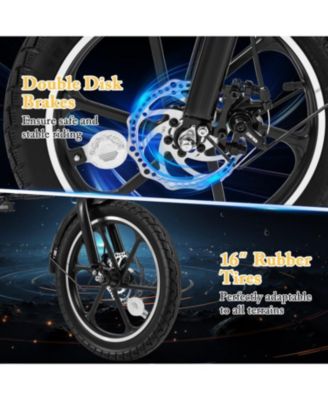Folding Electric Bicycle with 500W Brushless Motor and Dual Disk Brakes