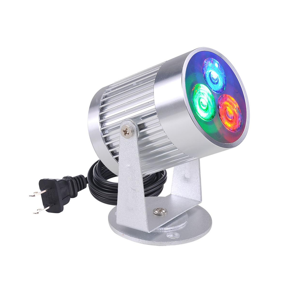 3W Led Aluminum Spot Light Pinspot Stage Lighting Effect for Dj Mirror Ball Ktv Discos Party Red/Green/Blue - Green