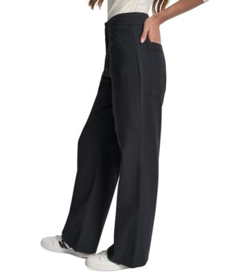 Women's Cotton High Rise Wide Leg Pants