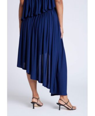 Women's Plus Size Cascading Asym Skirt