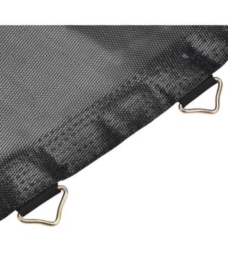 Trampoline Mat & Pad Replacement Kit with 96 V-Hooks Fits 15 ft Trampoline Frame Green