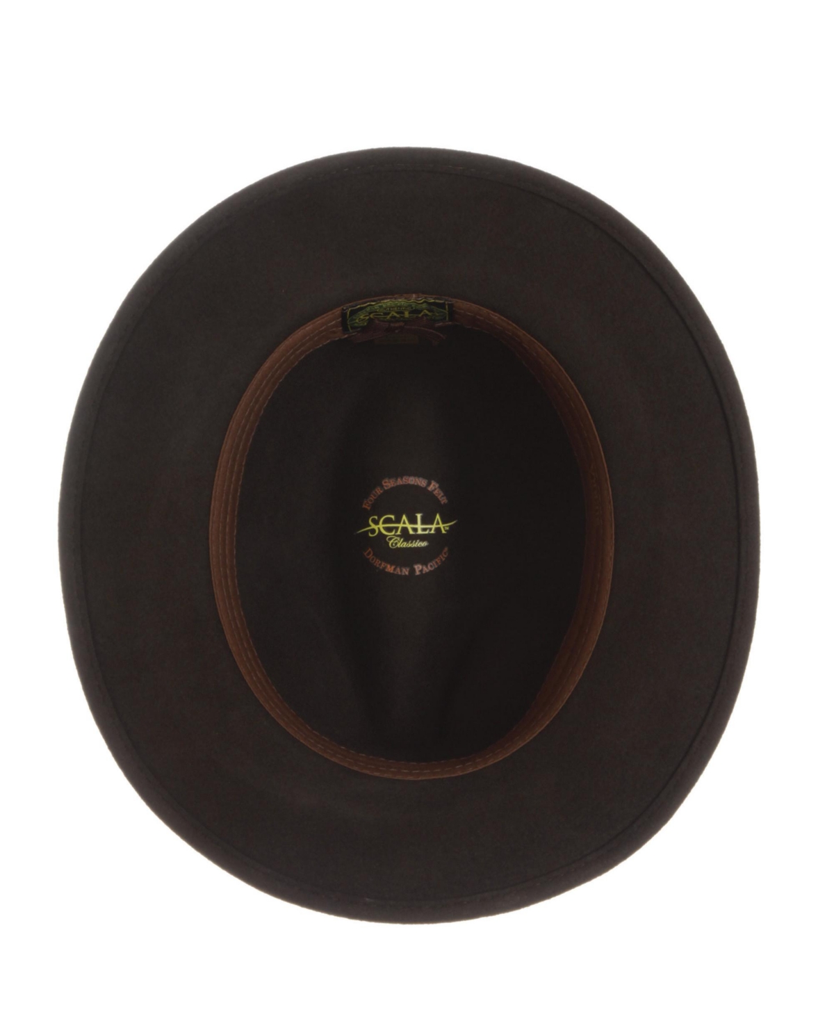 Scala Men's Crush Felt Safari Hat In Brown