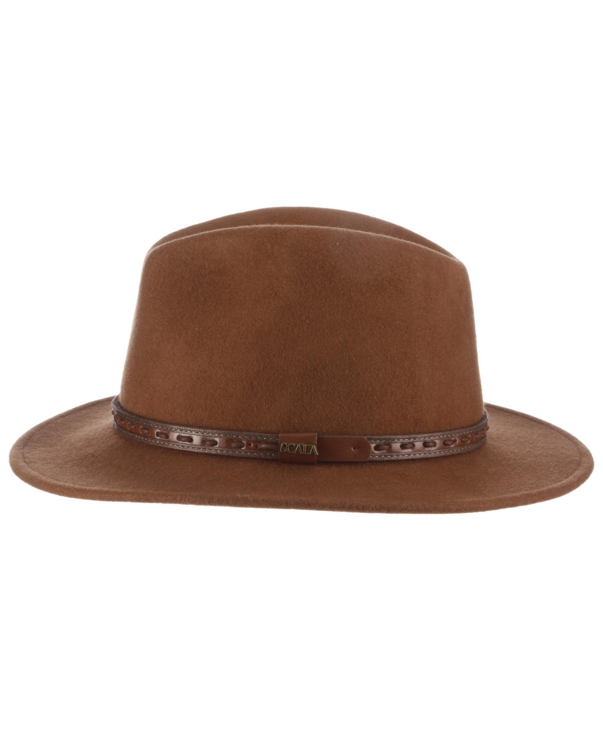 Scala Men's Crush Felt Safari Hat In Brown