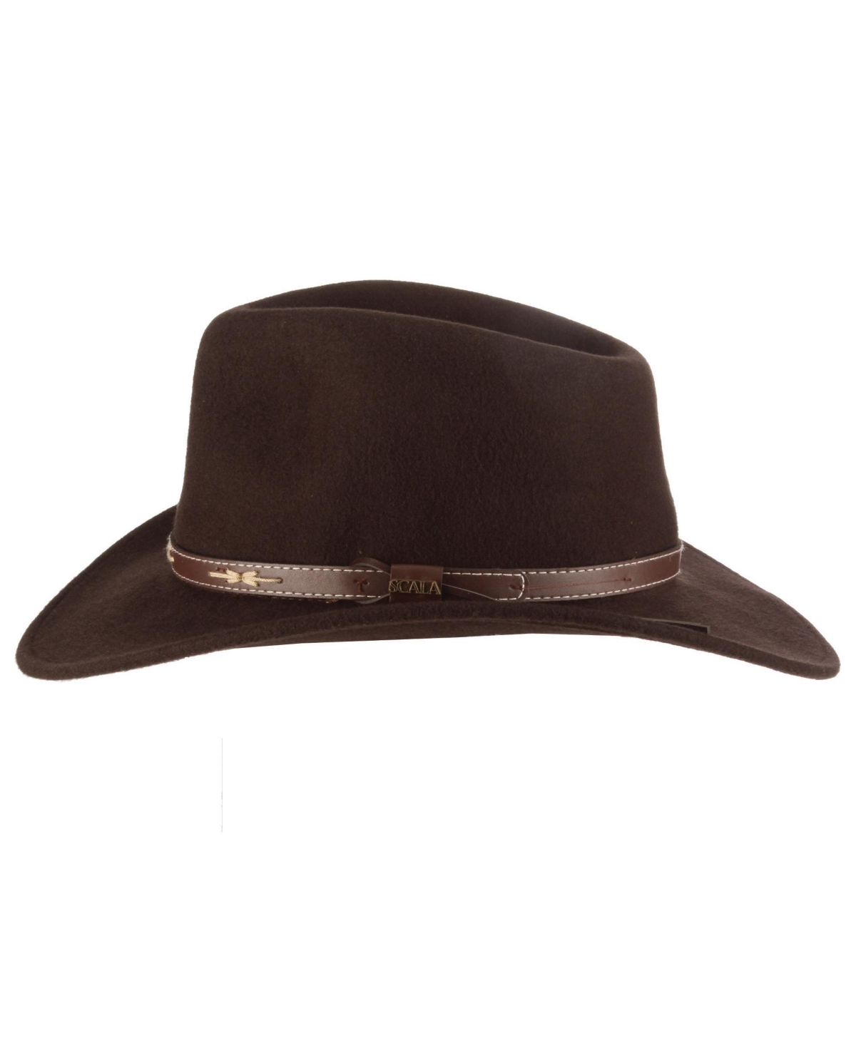 Scala Men's Felt Outback Hat In Brown