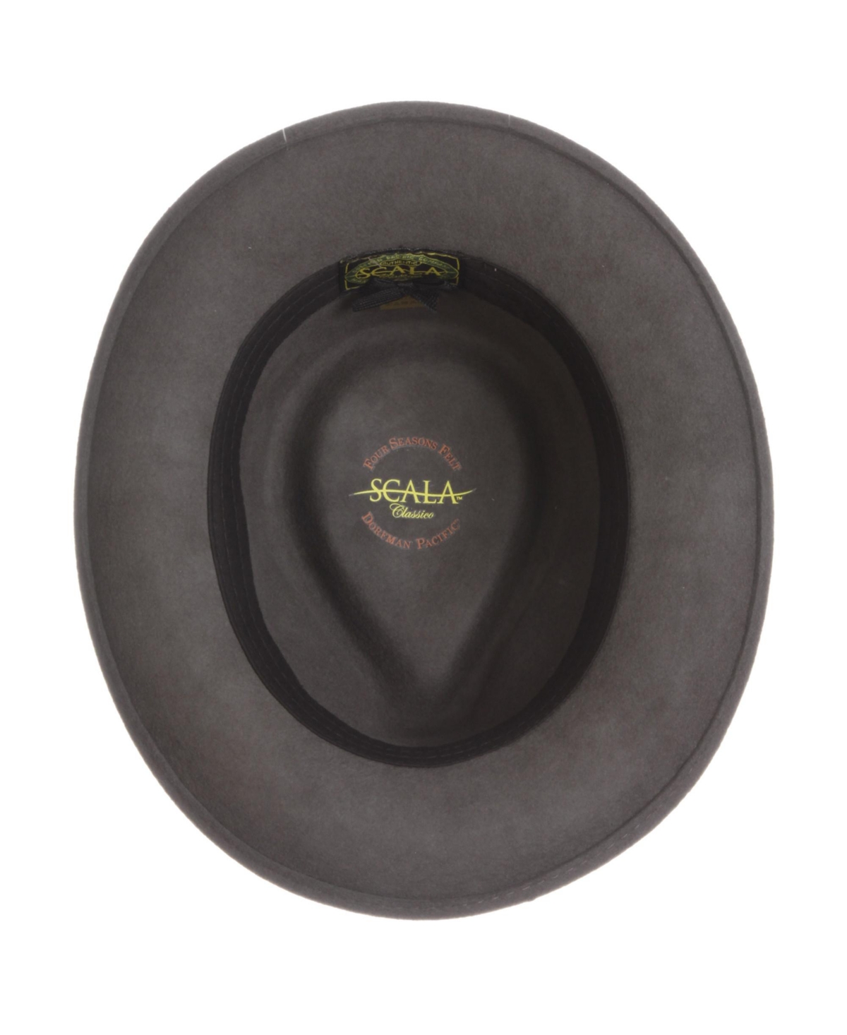 Scala Men's Felt Fedora Hat In Gray
