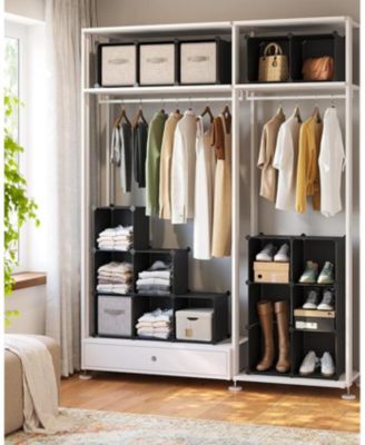 Plastic Closet System 16-Cube Modular Organizer