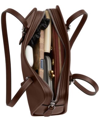 Swing Zip Small Leather Shoulder Bag