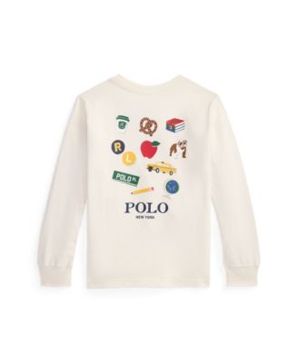 Toddler and Little Boys Cotton Long Sleeve Graphic T-Shirt