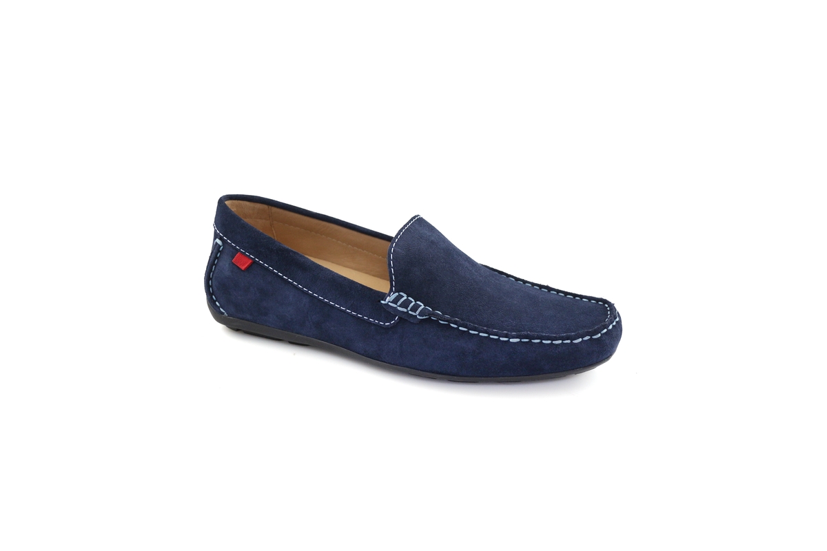 Men's Broadway Venetian Leather Loafer - Navy suede