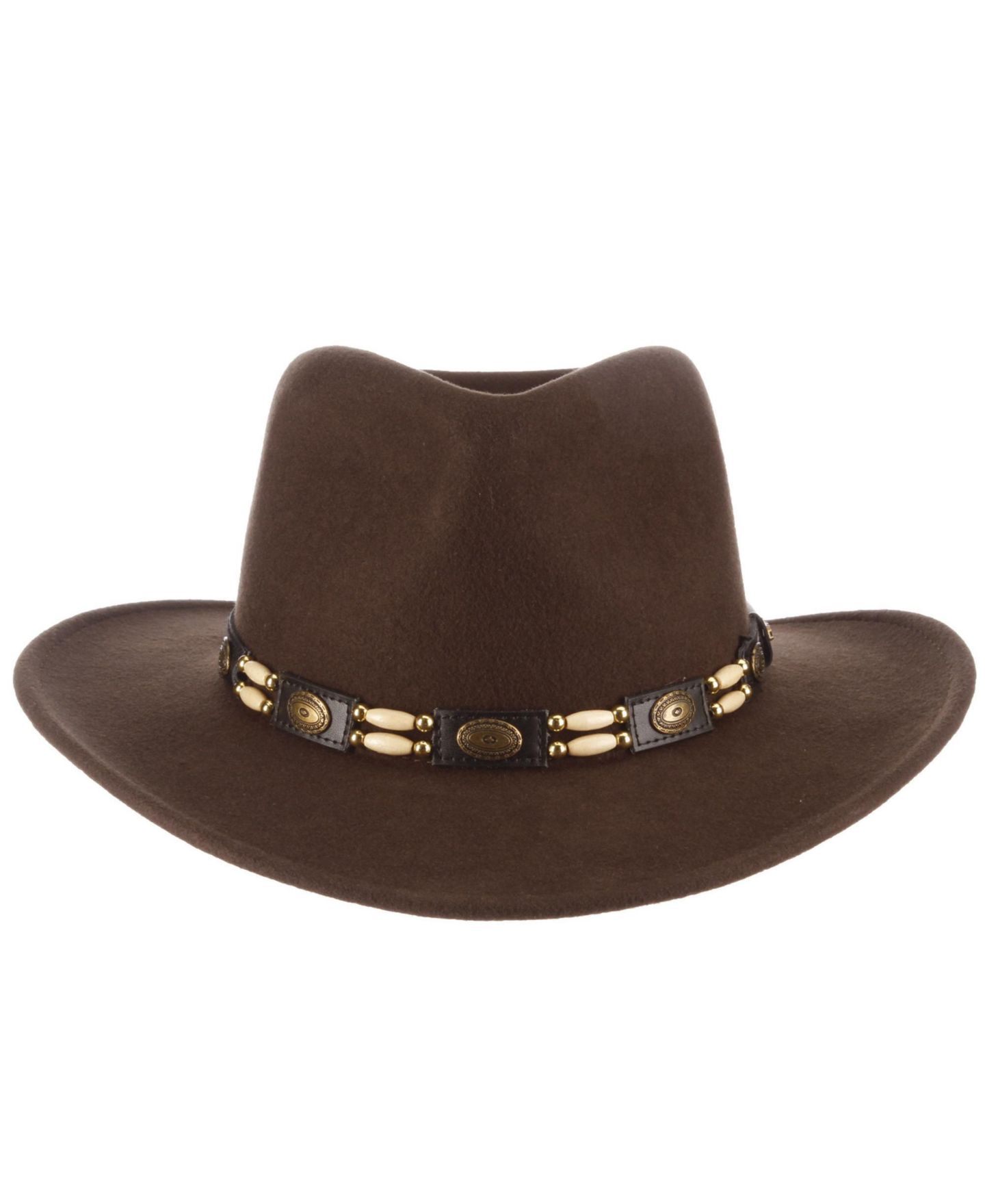 Мужской головной убор Scala Crush Wool Felt Tracker Hat, цвет: Оливковый — фото 1