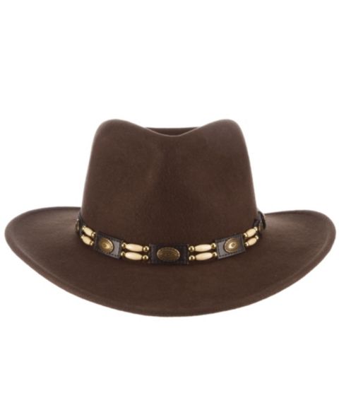 Мужской головной убор Scala Crush Wool Felt Tracker Hat, цвет: Оливковый
