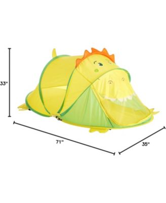 Figural Dinosaur Pop Up Portable Play Tent with Carry Case, Green