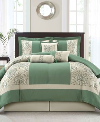 Sibyl Jacquard 7-Pc. Comforter Set, Queen