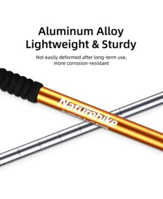 1pc Ultralight Trekking Pole - Adjustable Hiking Sticks w/Secure Lock, EVA Grip,4 Colors, 50-135cm (20-53in) for Adults & Kids