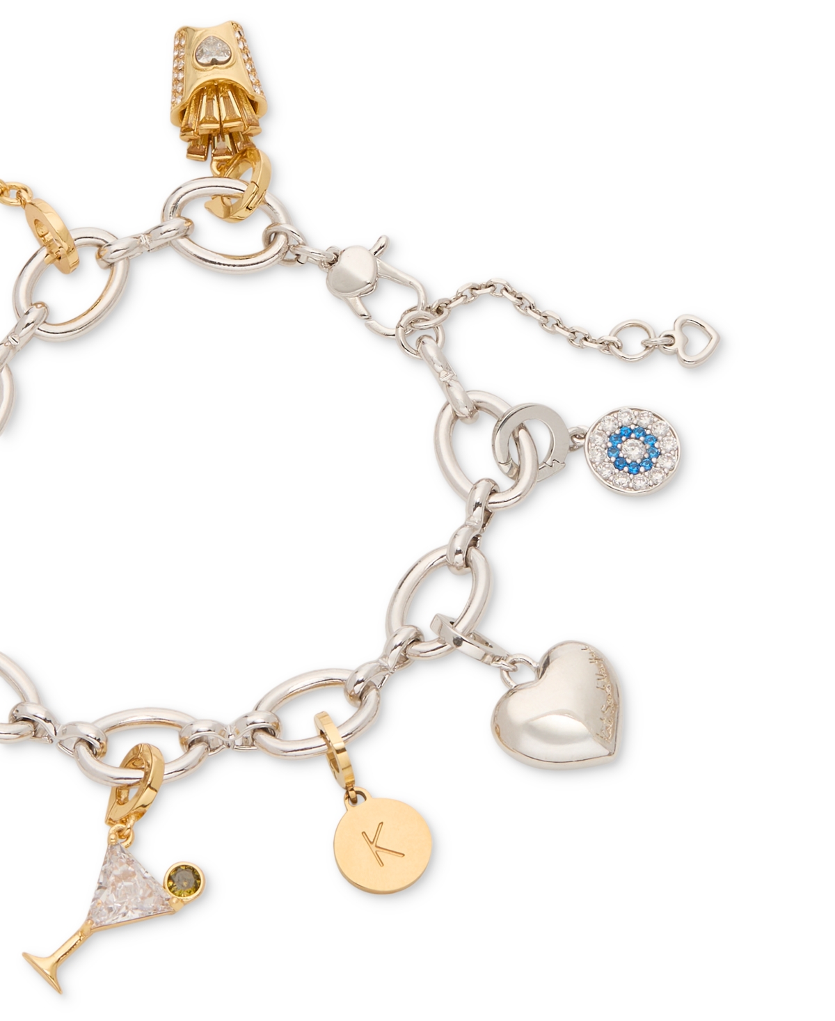Kate Spade One In A Million Chain Charm Bracelet In Silver
