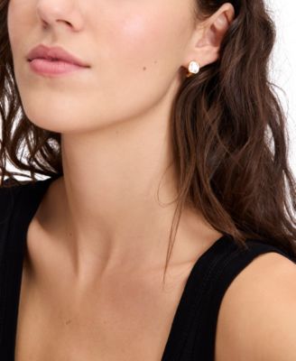 Cubic Zirconia Sparkling Asscher Huggie Earrings (also in Emerald)