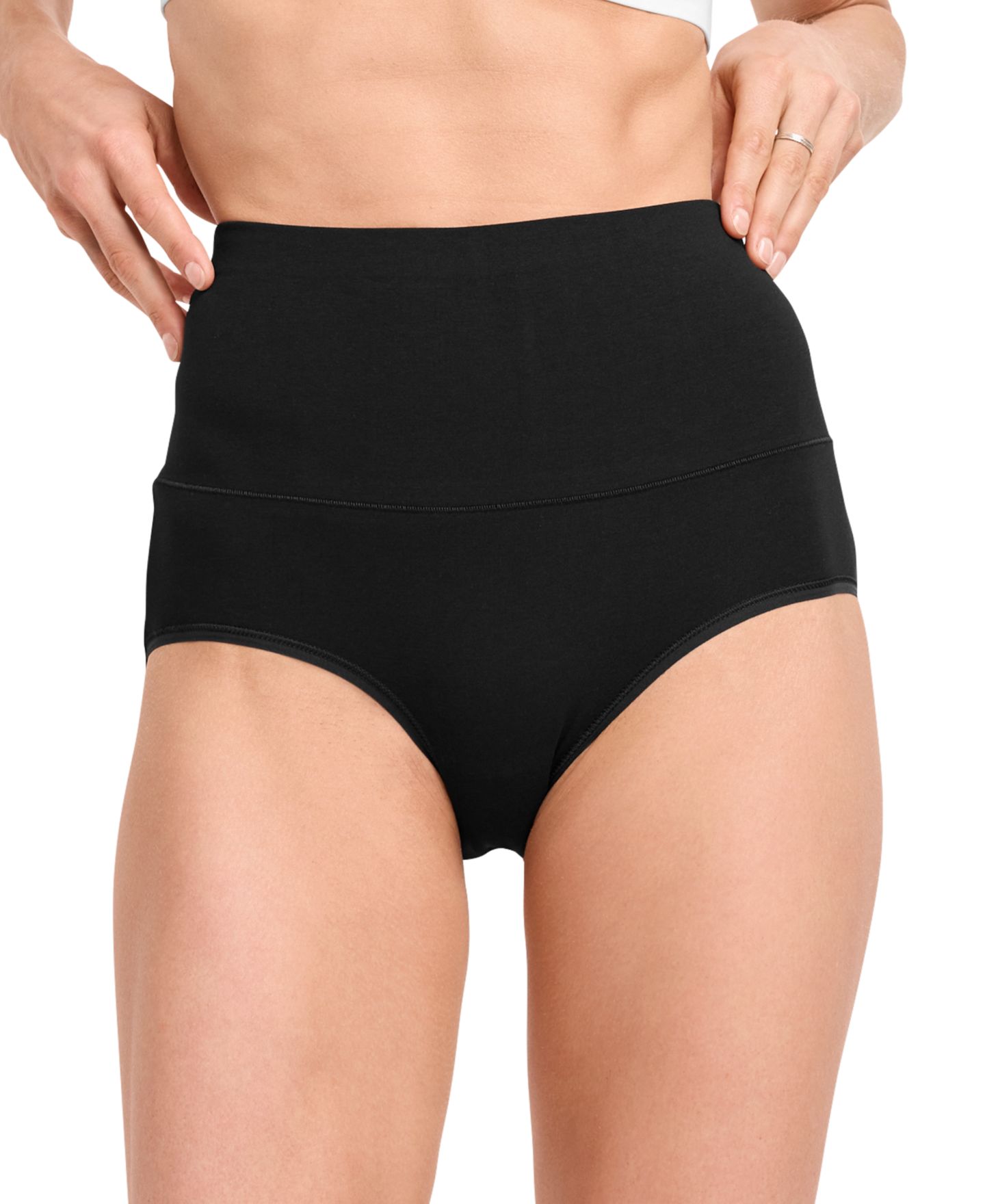 Трусы-брифы Skimmies® Smoothing, хлопок, 3 шт. — Jockey, цвет: Чёрный — фото 2