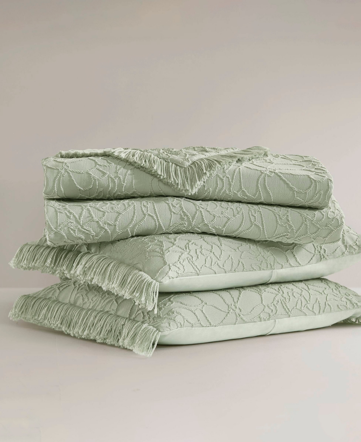 Madison Park Willow Lightweight Breathable 3-pc. Bedspread Set, King In Green