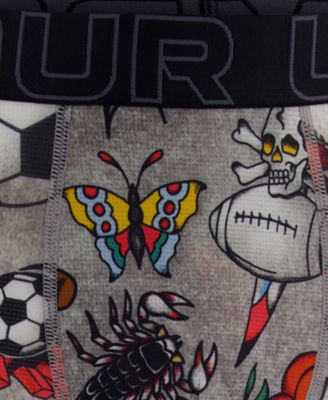 Men's Printed Performance Tech Mesh 6" Boxer Briefs