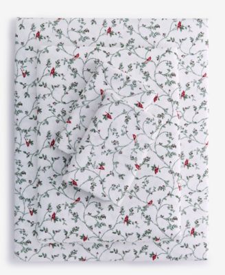550 Thread Count Holiday Printed Cotton 4-Pc. Sheet Set, Full, Exclusively at Macy’s