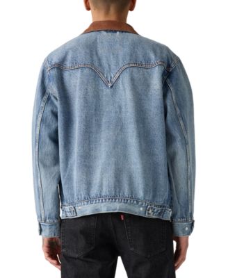 Men's Western Shorthorn Relaxed-Fit Denim Trucker Jacket