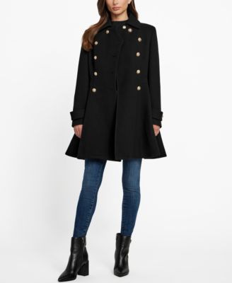 Women's Double-Breasted Skirted Coat