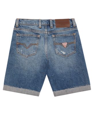 Big Boys Distressed Denim Shorts
