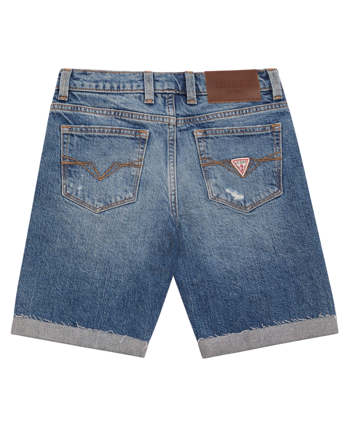 Guess Big Boys Distressed Denim Shorts In Blue