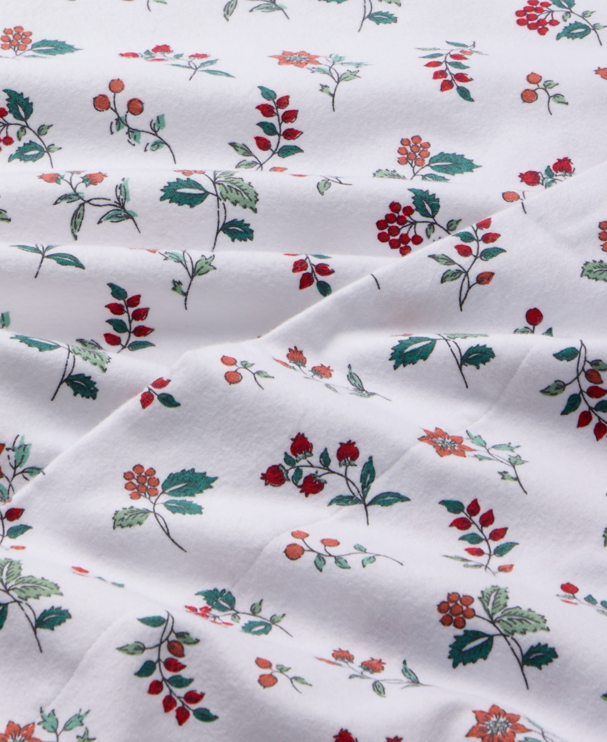 Charter Club Printed Flannel Cotton 4-pc. Sheet Set, Queen, Exclusively At Macy's In White