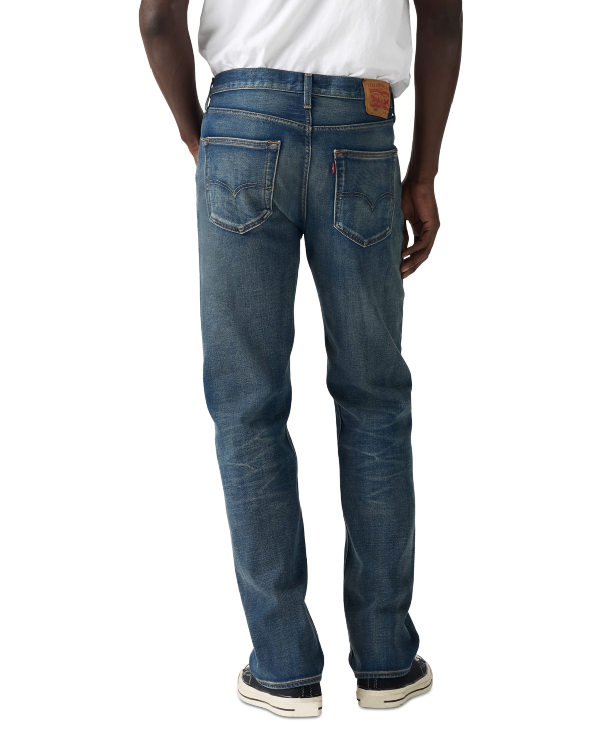 Levi's Men's 501 Original Fit Button Fly Stretch Jeans In Blue