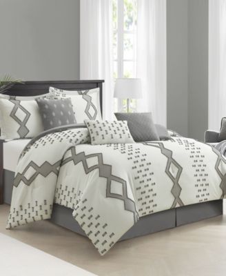 Sanissa Geometric 7-Pc. Comforter Set, California King