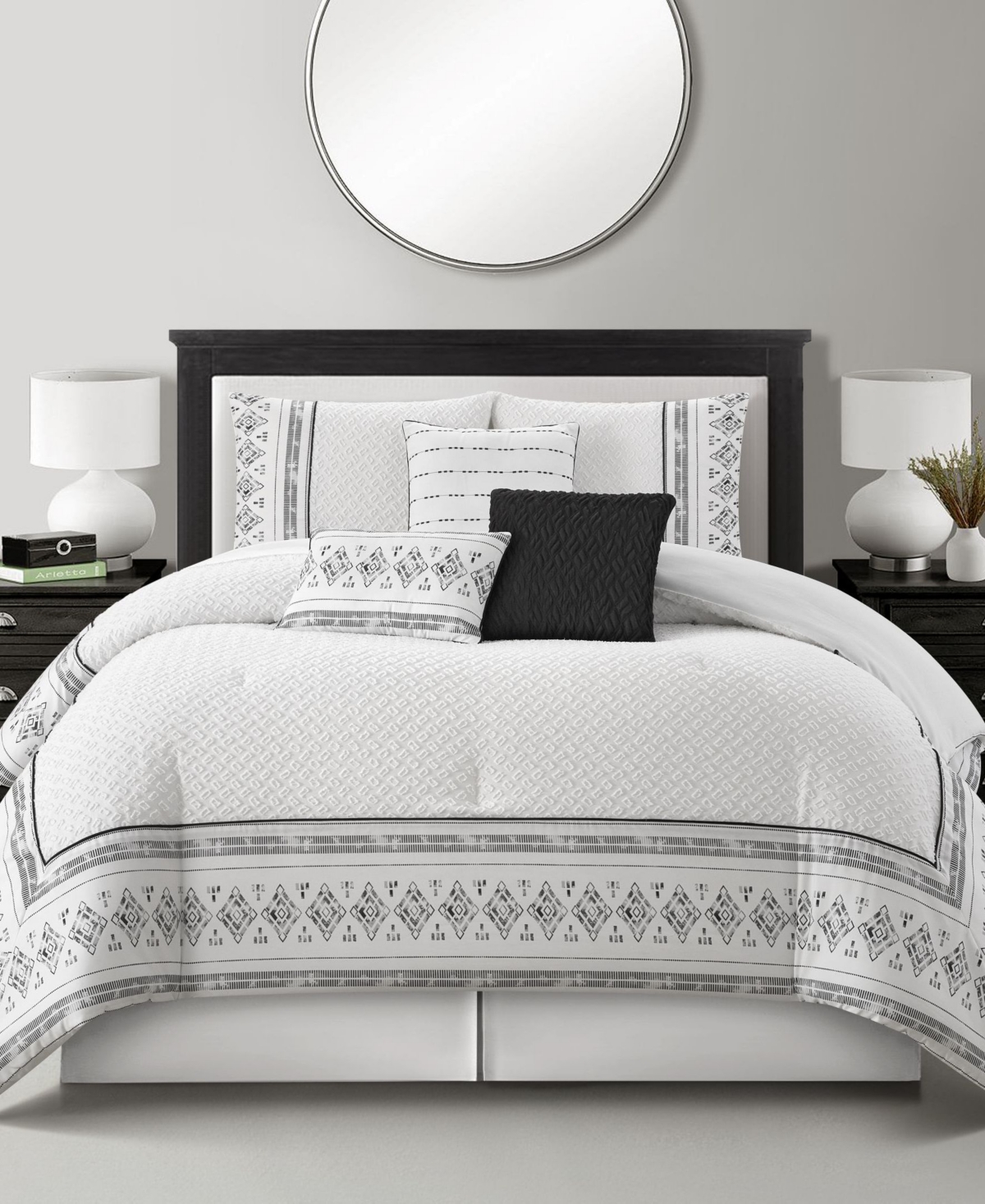 Stratford Park Galilea Geometric 7-pc. Comforter Set, King In Multi