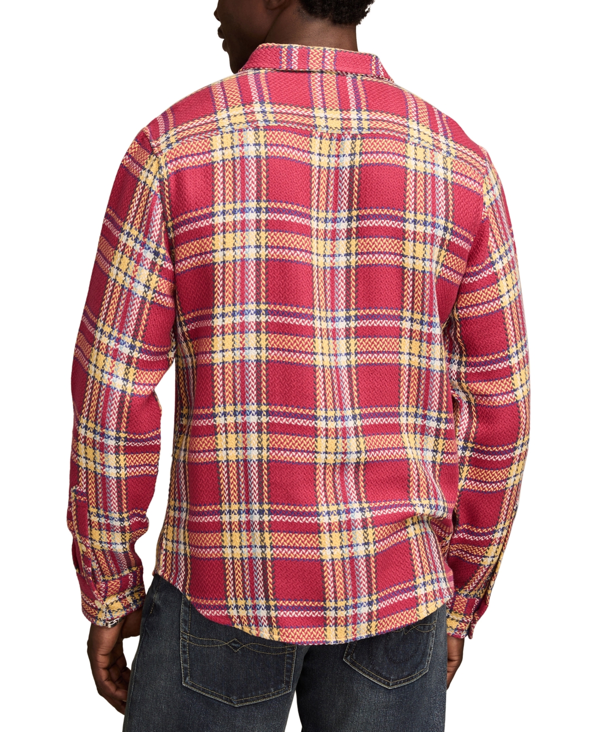 Lucky Brand Plaid Flannel Utility Shirt In Multi