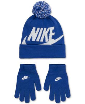 Big Boys 2-Piece Swoosh Beanie and Gloves Set
