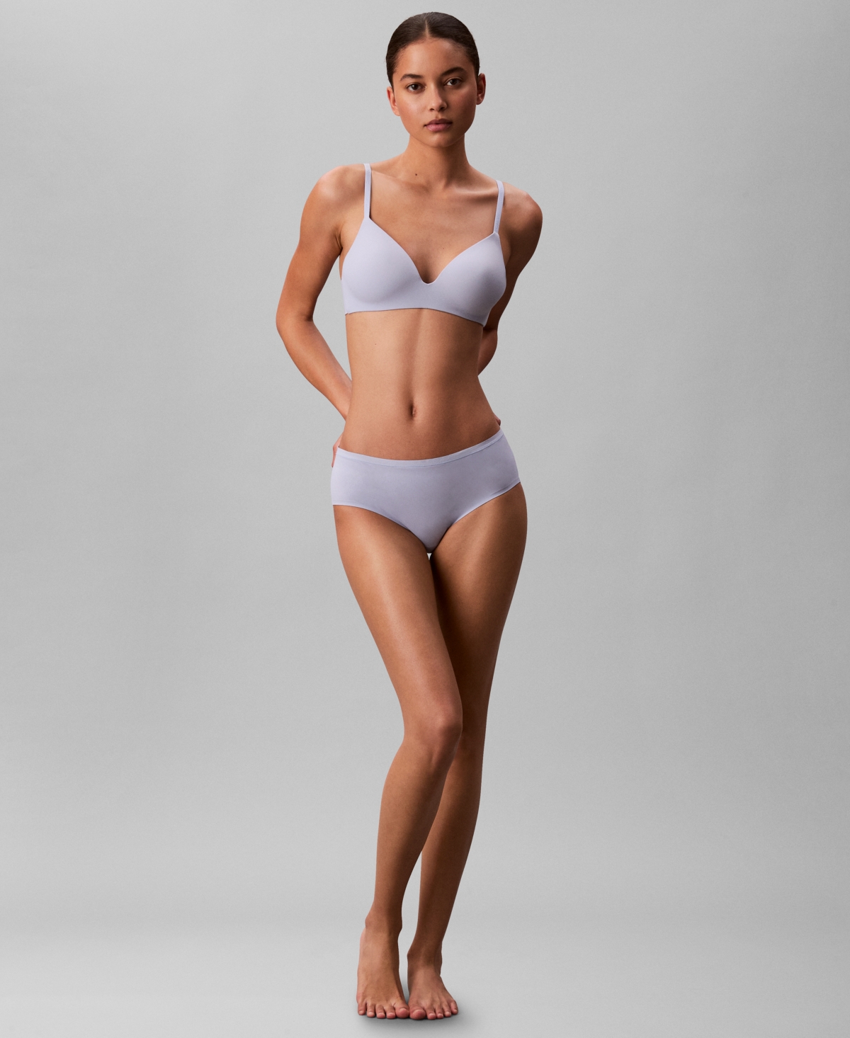 Calvin Klein Women's Perfectly Fit Wirefree T-shirt Bra In Gray