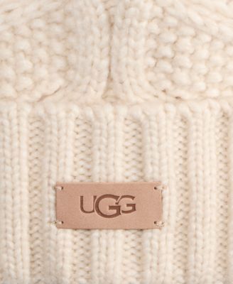 Cable Knit Pom Beanie