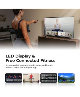 Pace 500 Smart Wi-Fi Treadmill with 12-Level Auto Incline, Foldable Design