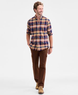 Men's Brushed Cotton Button-Down Shirt, Macy's Exclusive
