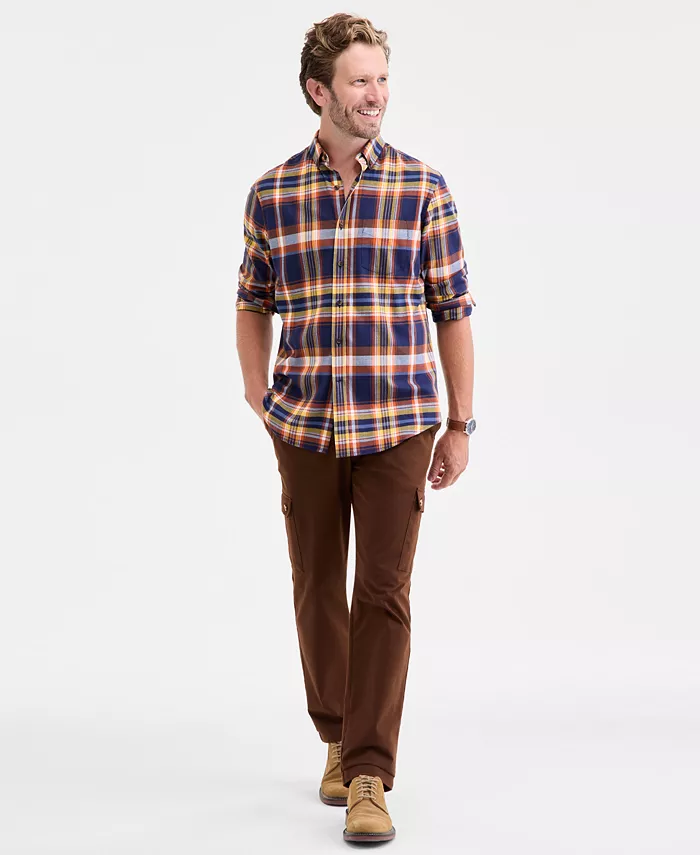 Men's Brushed Cotton Button-Down Shirt - thumbnail 2