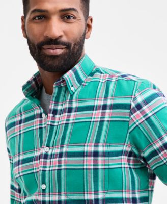 Men's Regular-Fit Flannel Shirt, Created for Macy's
