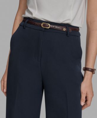 Women's Belted Wide-Leg Pants