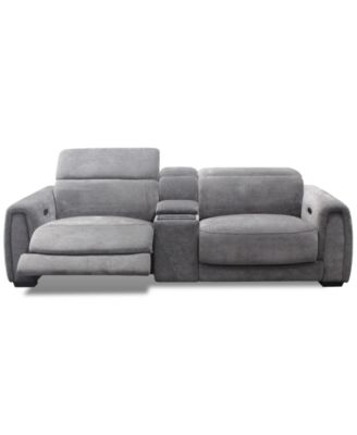 Brownell 3-Pc.Sofa Sectional with 2 Power Motion Chairs & 1 Console, Exclusively at Macy's