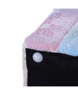 Toddler Sofa with Glow in the Dark Fairy Design & Wooden Frame, Upholstered Baby Sofa for 18-36 Months